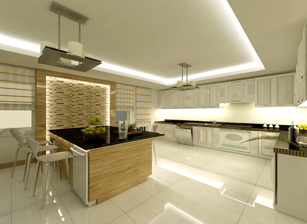 Modern mutfak ve banyo tadilat örneği